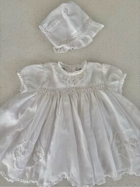 ✨ Sarah Louise England Christening / Special Occasion Dress + Bonnet ✨